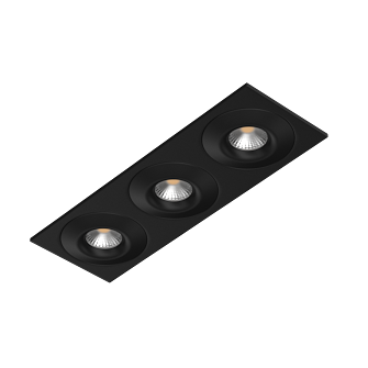 Встраиваемый светильник под сменную лампу Ledron AO1501002 SQ3 Black (2380)