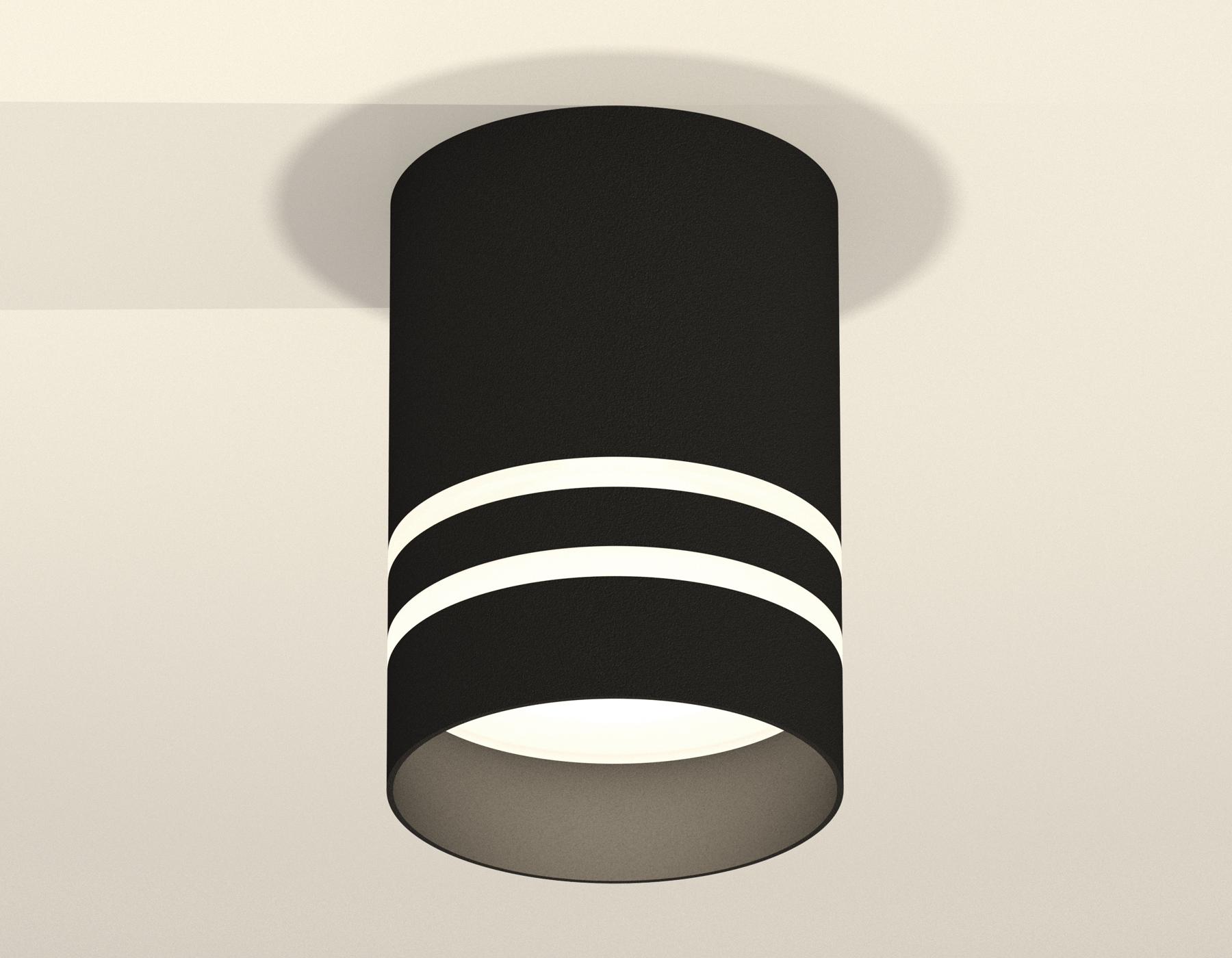 Комплект накладного светильника с акрилом XS7402032 SBK/FR черный песок/белый матовый MR16 GU5.3 (C7402, N7142)