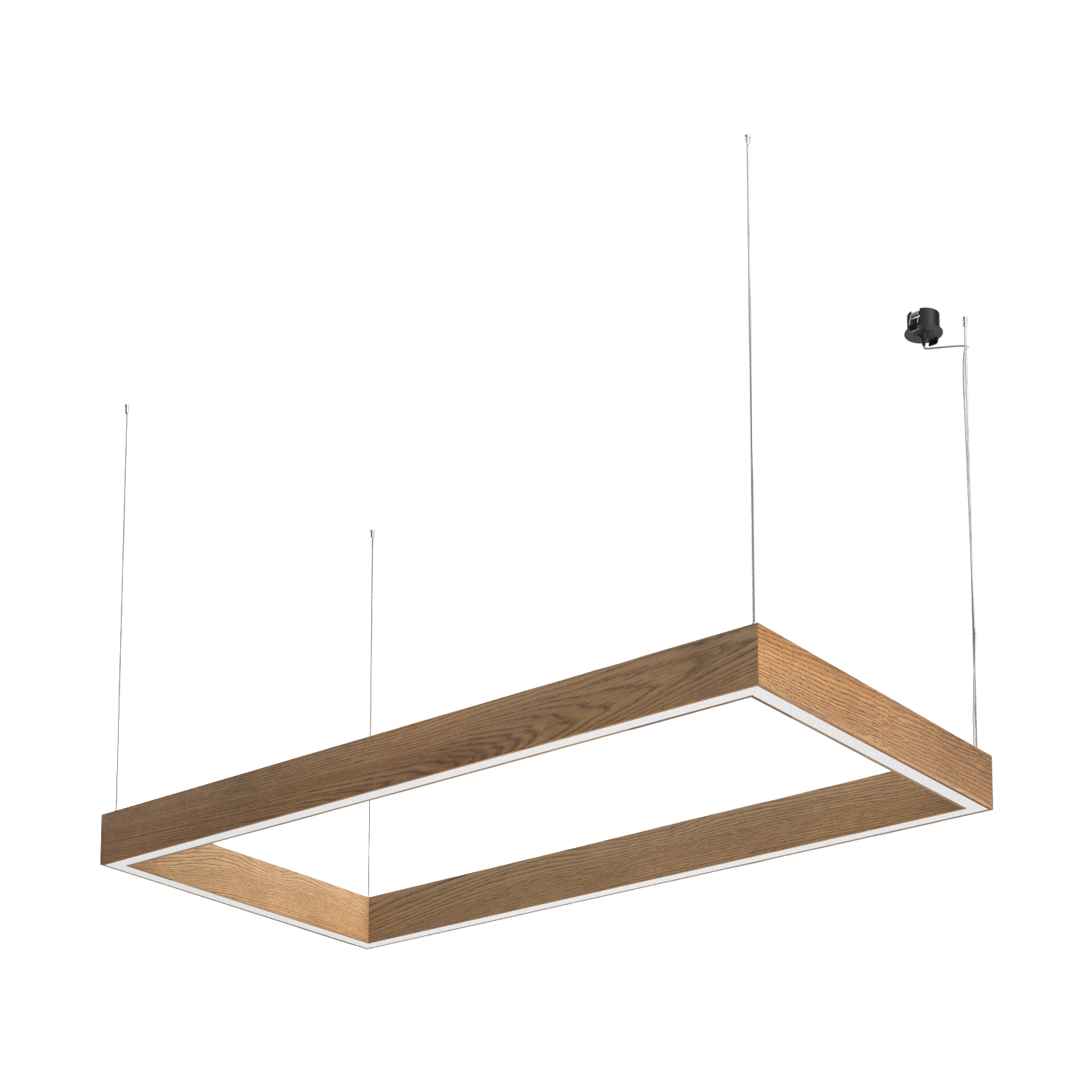 Подвесной светодиодный светильник Ledron KVADRO Basic 700х1355 Black 4000K (4842)