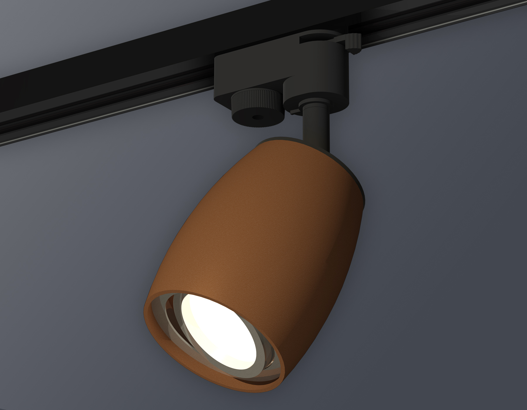 Комплект трекового однофазного светильника XT1124003 SCF/PSL кофе песок/серебро полированное MR16 GU5.3 (A2521, C1124, N7003)