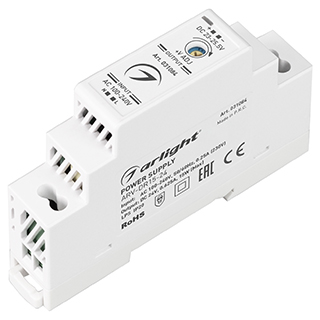 Блок питания ARV-DR15-24 (24V, 0.63A, 15W) (Arlight, IP20 DIN-рейка) 031084