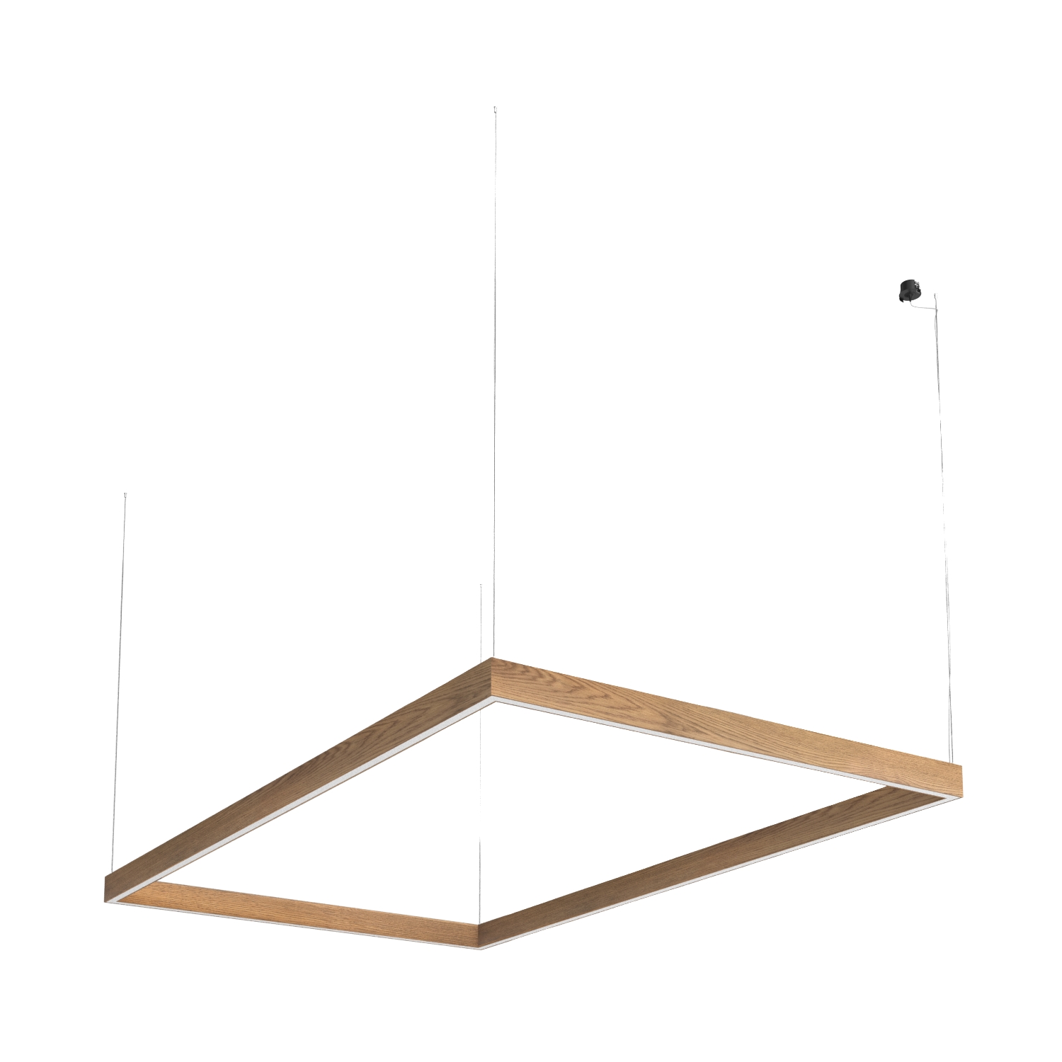 Подвесной светодиодный светильник Ledron KVADRO Basic 1525х2525 Black 3000K (4806)