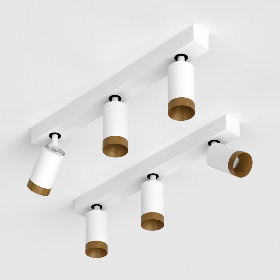 Накладной светодиодный светильник Ledron SAGITONY E3 S60 Wooden White (10175)