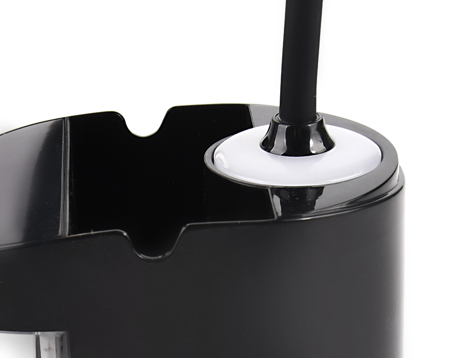 Настольная светодиодная лампа со встроенной аккумулятороной батареей и органайзером DE562 BK черный LED 4200K 4W