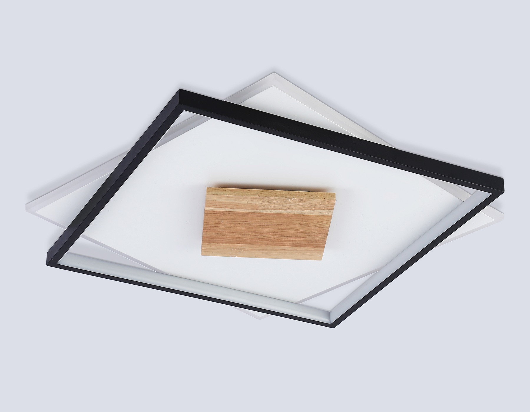 Светильник светодиодный потолочный FL4791 WH/BK/WD белый/черный/дерево 77W 3000-6000K 515*515*50 (без ПДУ)