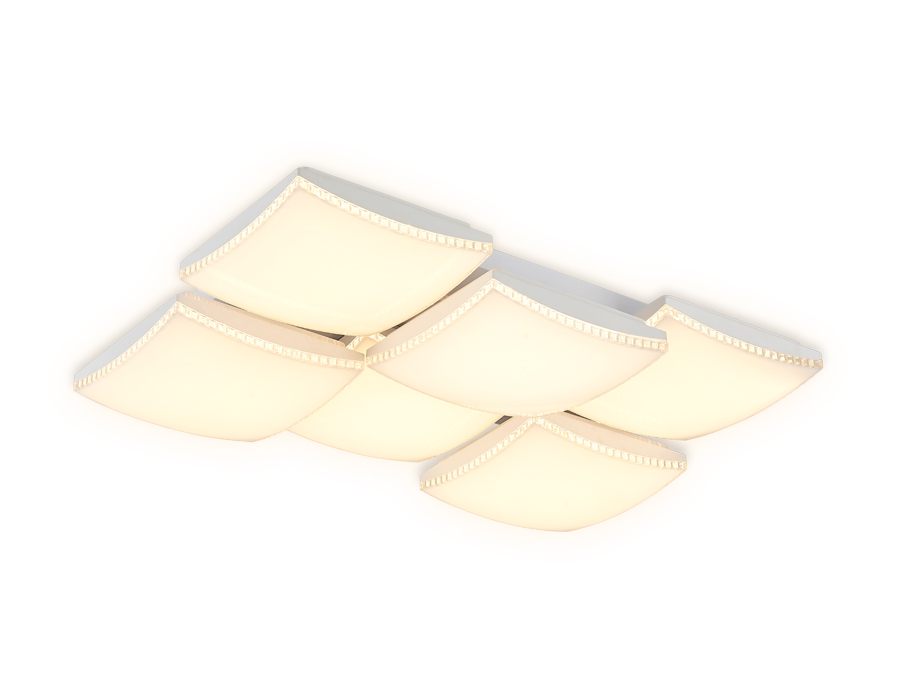 Потолочный светодиодный светильник с пультом FP2326 WH белый 216W 810*540*145 (ПДУ РАДИО 2.4)