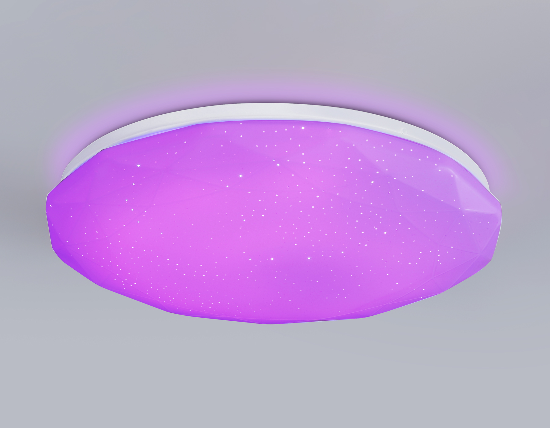 Светодиодный светильник RGB с пультом управления FZ418 WH белый IP20 66W 3000K-6500K+RGB D480*65 (ПДУ ИК)