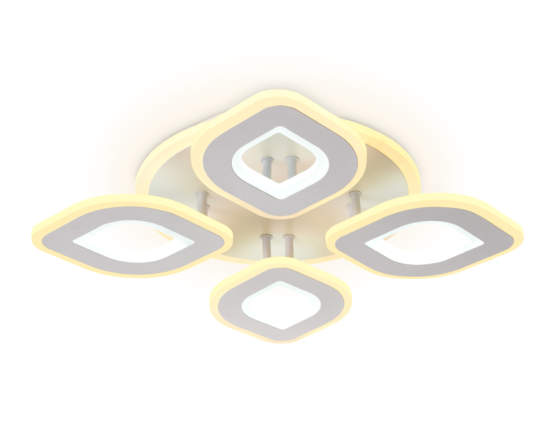 Потолочный светодиодный светильник с пультом FA8841/4 WH белый 3000K/4200K/6400K 80W 500*500*80 (ПДУ РАДИО 2.4G)