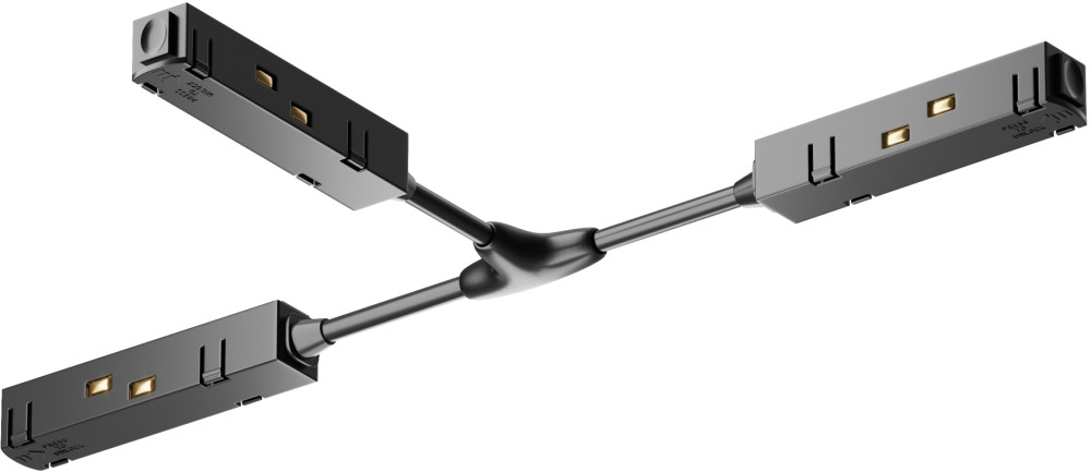 Коннектор питания Т-образный Gravity черный магнитный Maytoni Technical TRA004CWT-22B