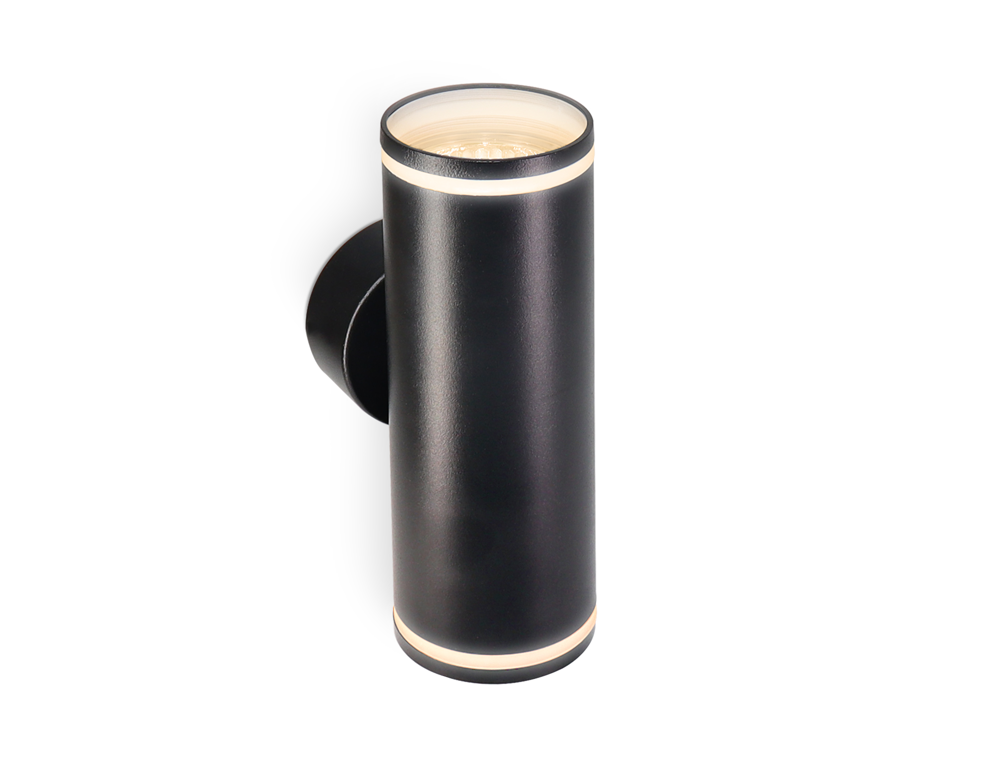 Настенный светильник со сменной лампой GU10 и акрилом FW2489/2 BK черный GU10/2 max 12W 170*55*95