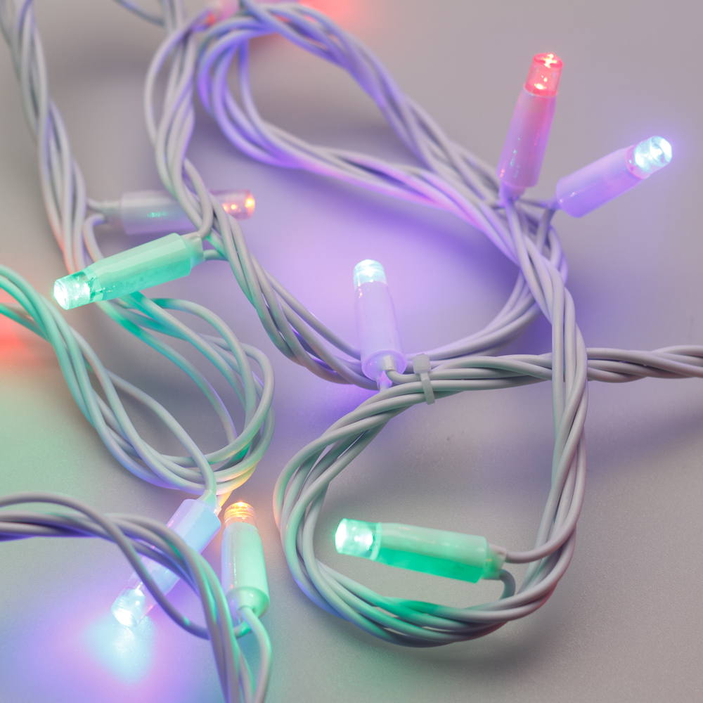 Светодиодная гирлянда ARD-STRING-CLASSIC-10000-WHITE-100LED-LIVE RGB (230V, 7W) (Ardecoled, IP65) 025823