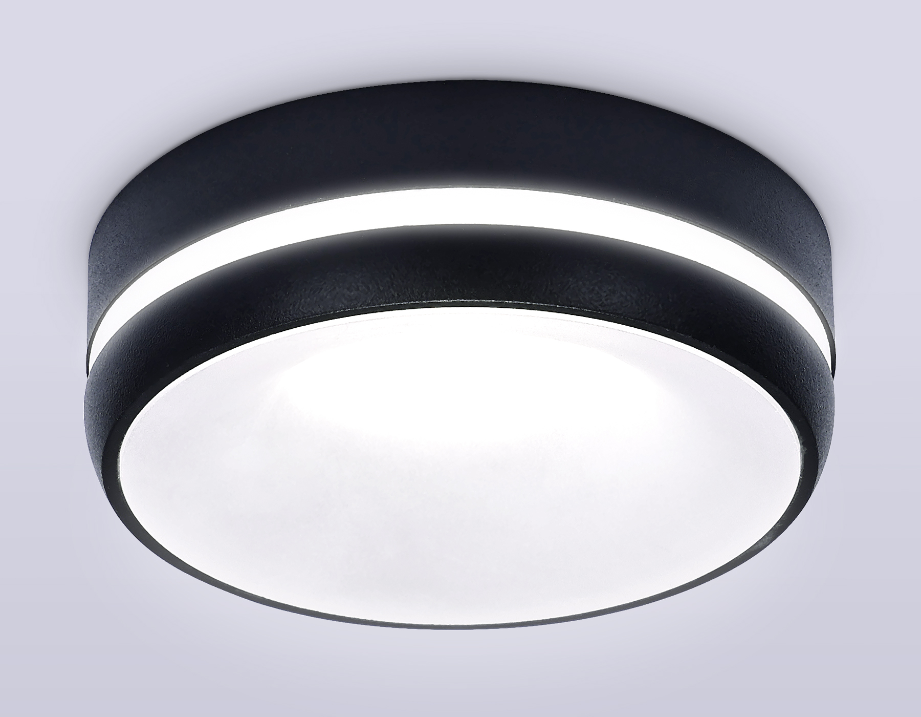 Встраиваемый светильник с акрилом GU5.3 TN3335 SBK/FR черный песок/белый матовый GU5.3 D96*46