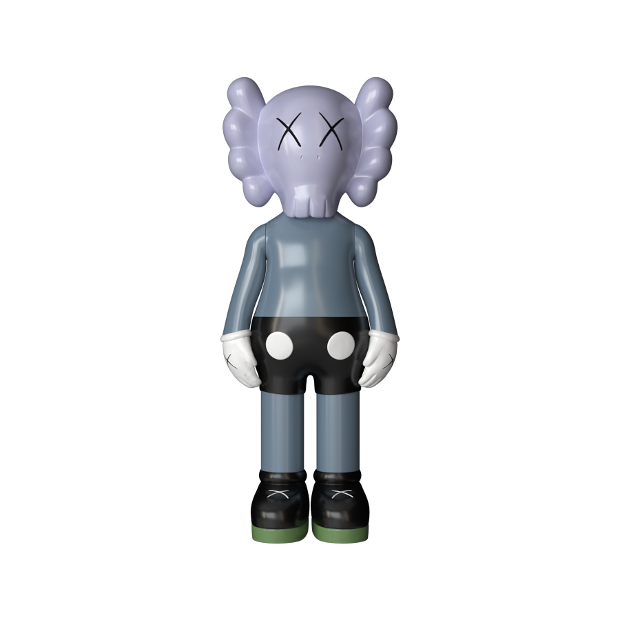 Дизайнерская статуэтка KAWS Mini синий (9487)