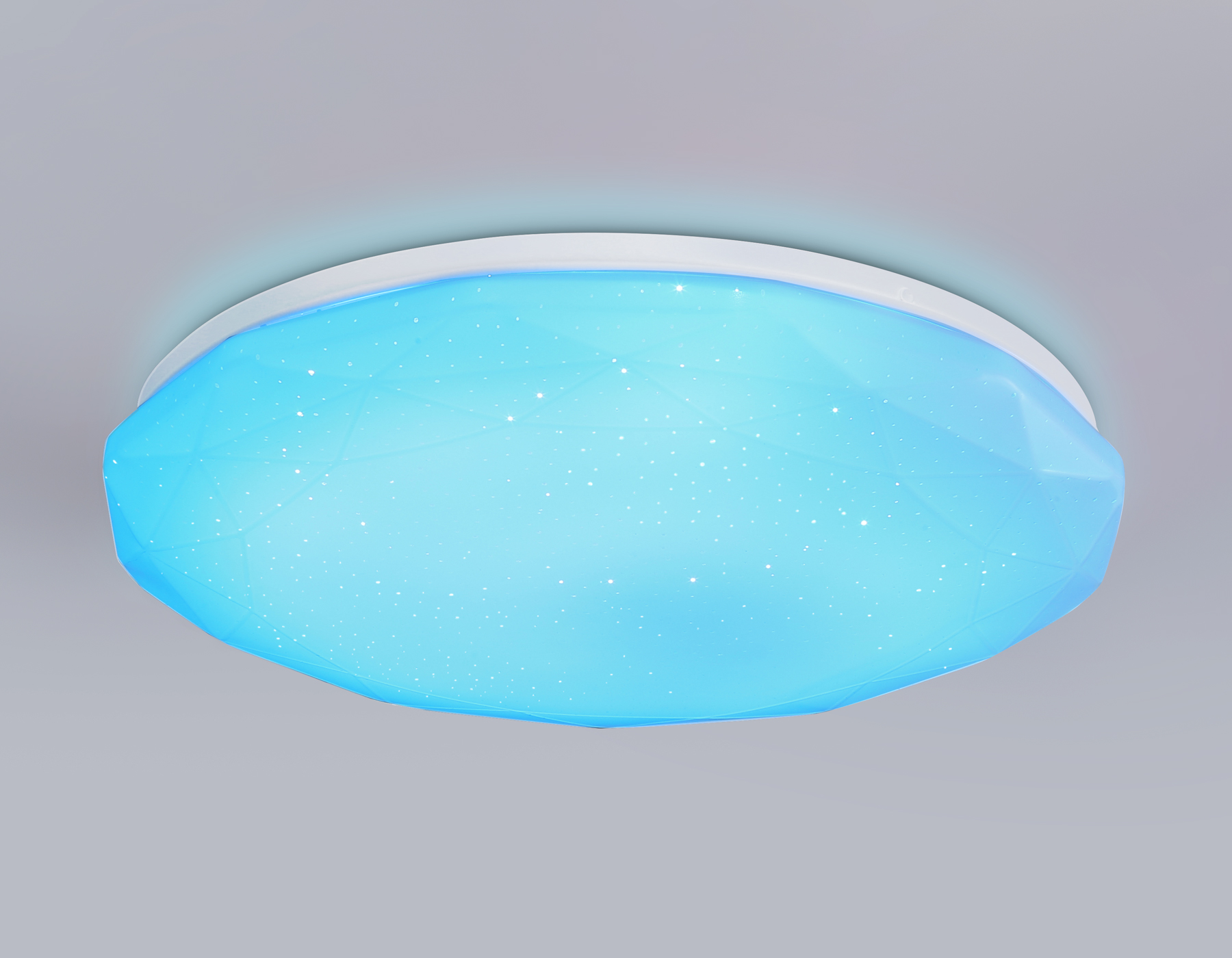 Светодиодный светильник RGB с пультом управления FZ418 WH белый IP20 66W 3000K-6500K+RGB D480*65 (ПДУ ИК)