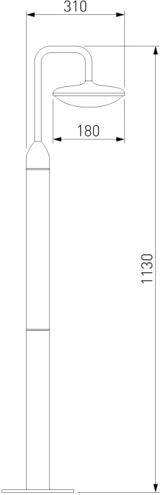 Наземный уличный светильник светодиодныйPortal Elektrostandard Portal 35162F (electrostandart_a063027)