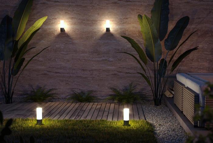 Настенный светильник уличный Willis O418WL-01GR IP 54 (o418wl-01gr)