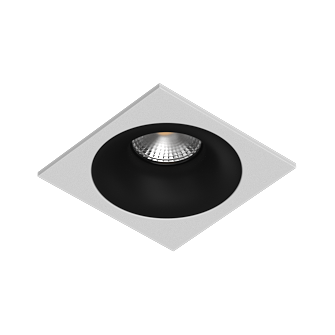 Встраиваемый светильник под сменную лампу Ledron MJ1003 SQ White-Black (2340)