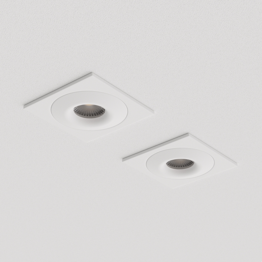 Встраиваемый светильник под сменную лампу Ledron AO1501001 SQ White (2370)