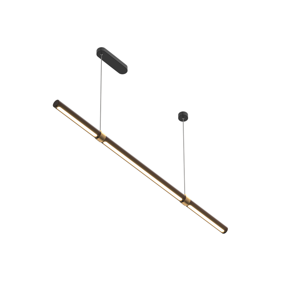 Деревянный подвесной накладной светодиодный светильник Ledron MOON 1200 (11332)