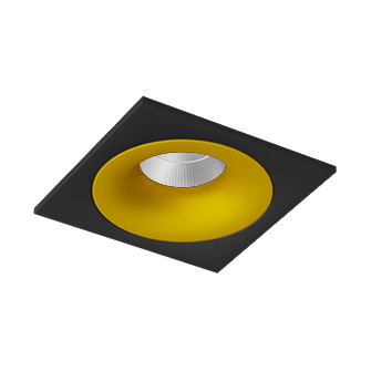Встраиваемый светодиодный светильник LOFT SQ Black-Gold 4000K (10536)