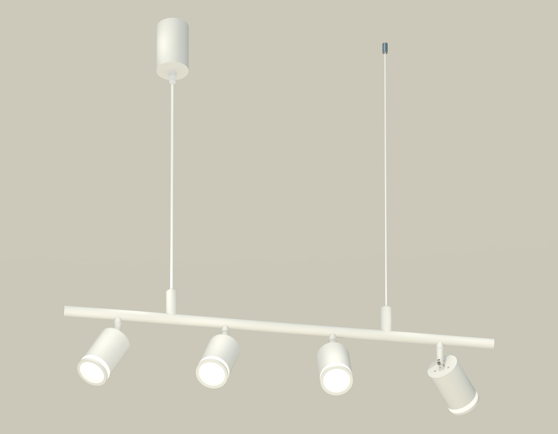 Комплект подвесного поворотного светильника с акрилом XB9001150/4 SWH/FR белый песок/белый матовый MR16 GU5.3 (С9001, С6312, N6220)