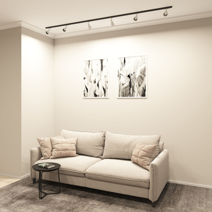 Трековый светильник однофазный Denkirs Bell DK6050-BWBK (dk6050-bw_bk)