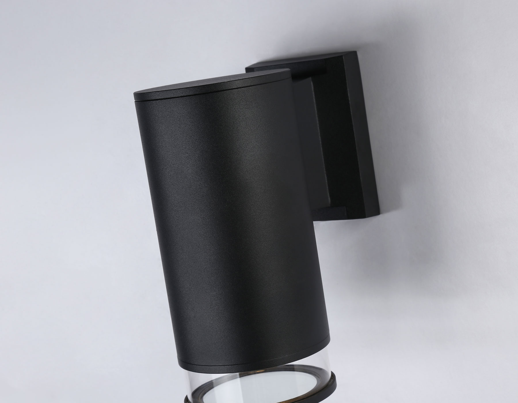 Уличный настенный архитектурный светильник ST3819 BK/CL черный/прозрачный IP54 GU10 max 35W 187*90*160