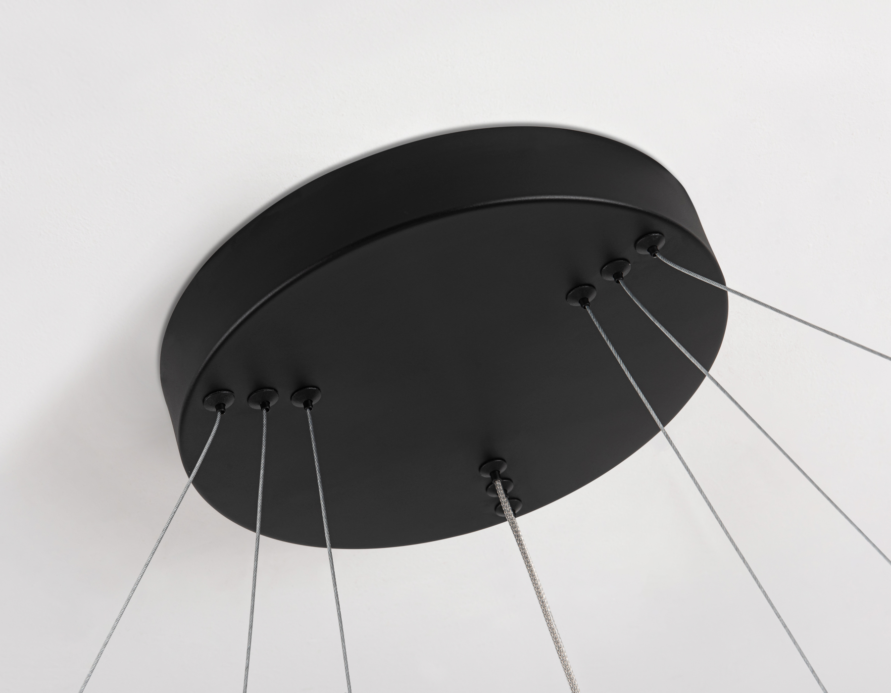 Подвесной светодиодный светильник FL5514/3+9 BK черный 90W 3000K/4200K/6400K D800/600/400*1300 (без ПДУ)