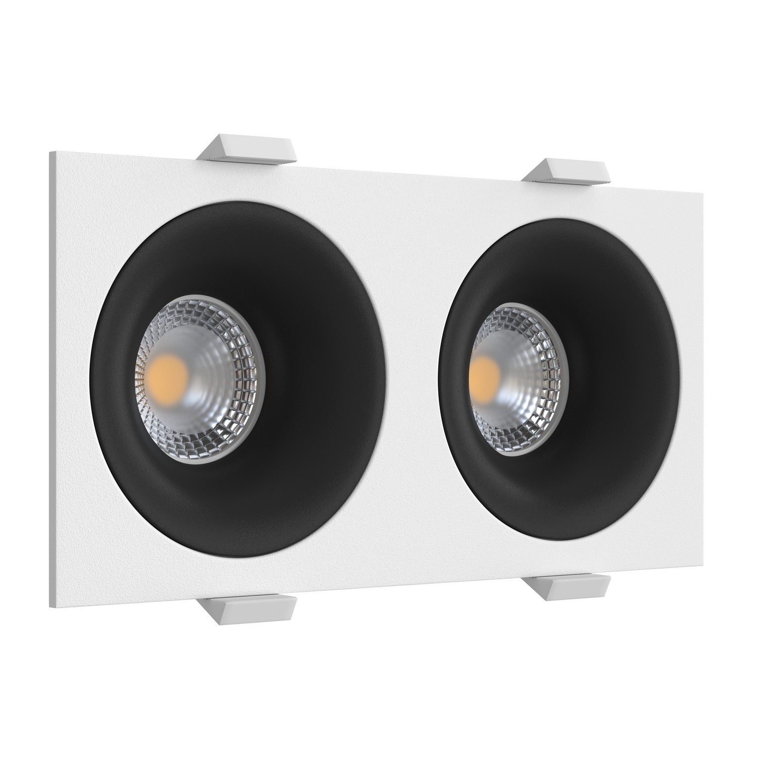 Встраиваемый светильник под сменную лампу Ledron MJ1003 SQ2 White-Black (2346)