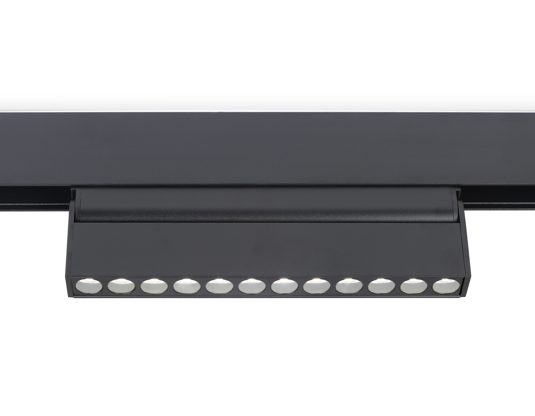 Светильник светодиодный трековый поворотный для шинопровода Magnetic GL4048 BK черный IP20 12W 4200K 48V 24° 223*22*105