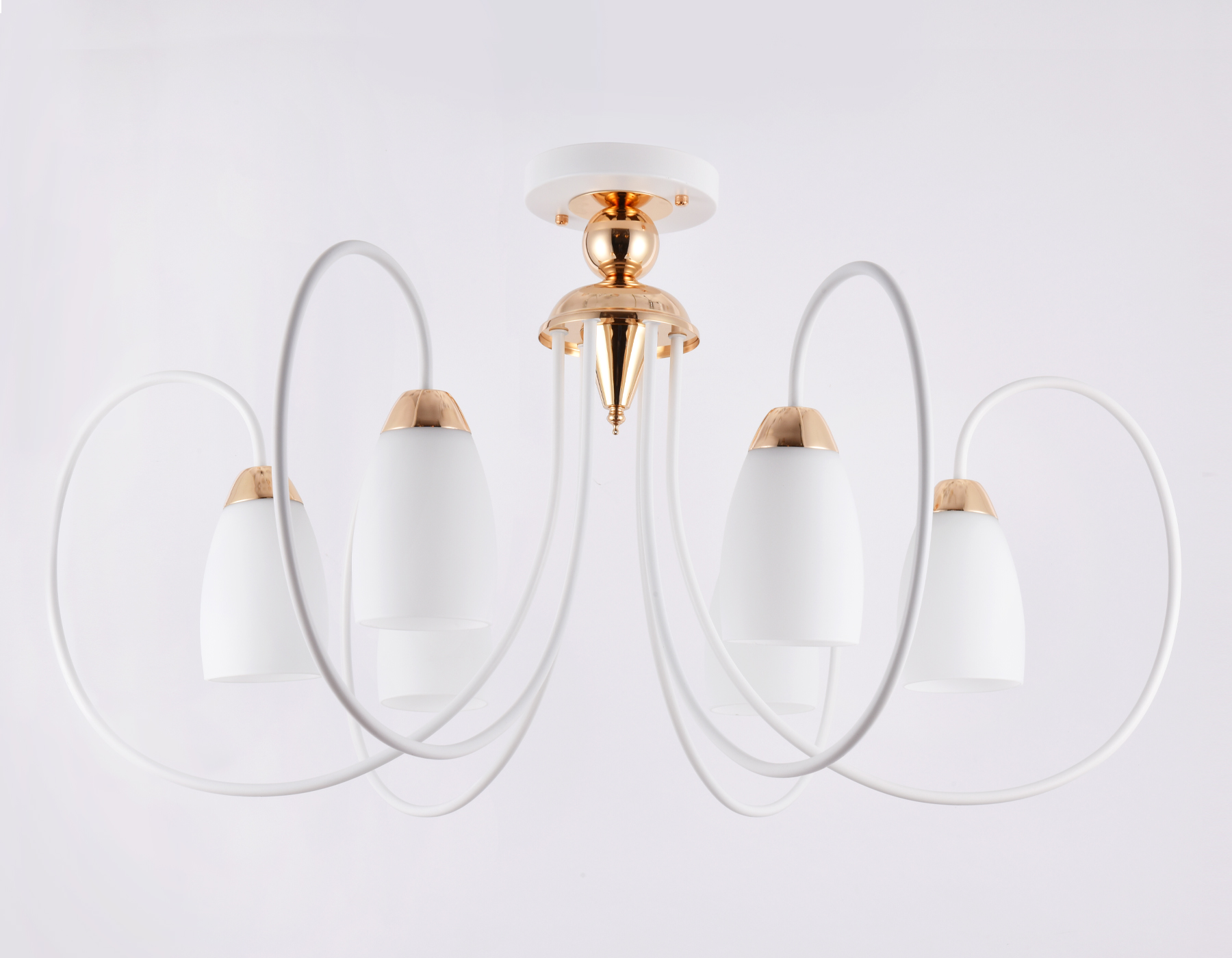 Потолочная люстра TR3120/6 WH/GD белый/золото E27 max 40W D850*480