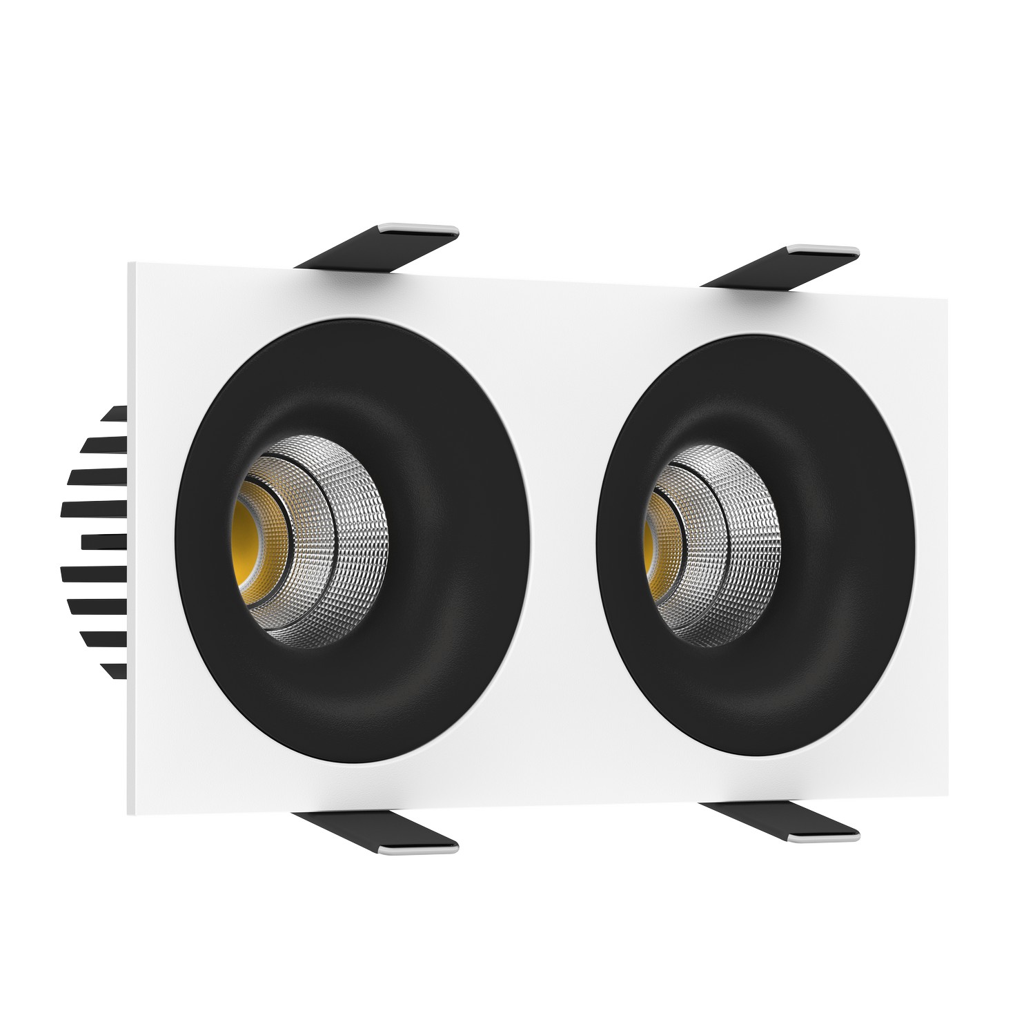 Встраиваемый светодиодный светильник Ledron LOFT SQ2 White-Black (2057)