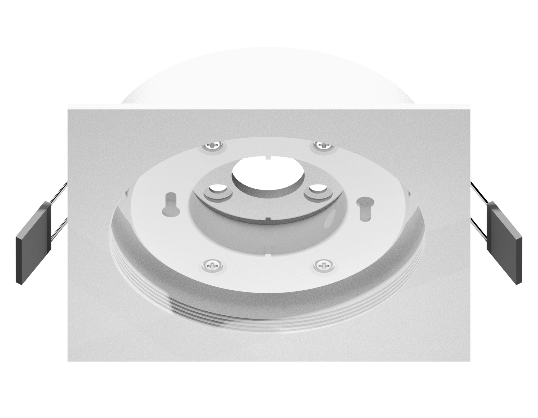 Корпус светильника встраиваемый C8061 SWH белый песок 110*110*H40mm Out2mm GX53