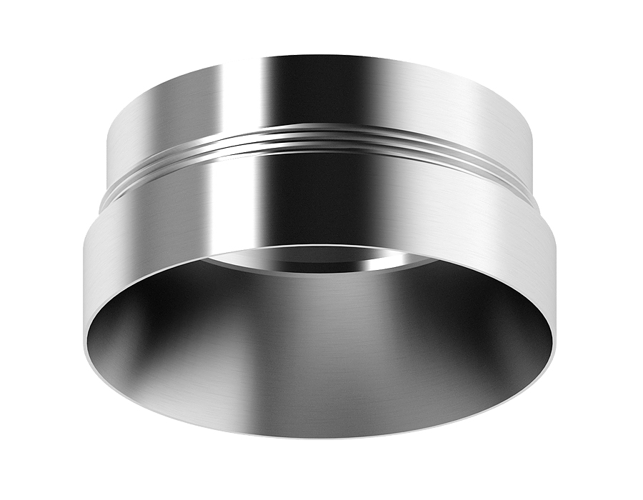 Насадка передняя для корпуса светильника с диаметром отверстия D60mm N6132 PSL серебро полированное D60*H25mm Out10mm MR16