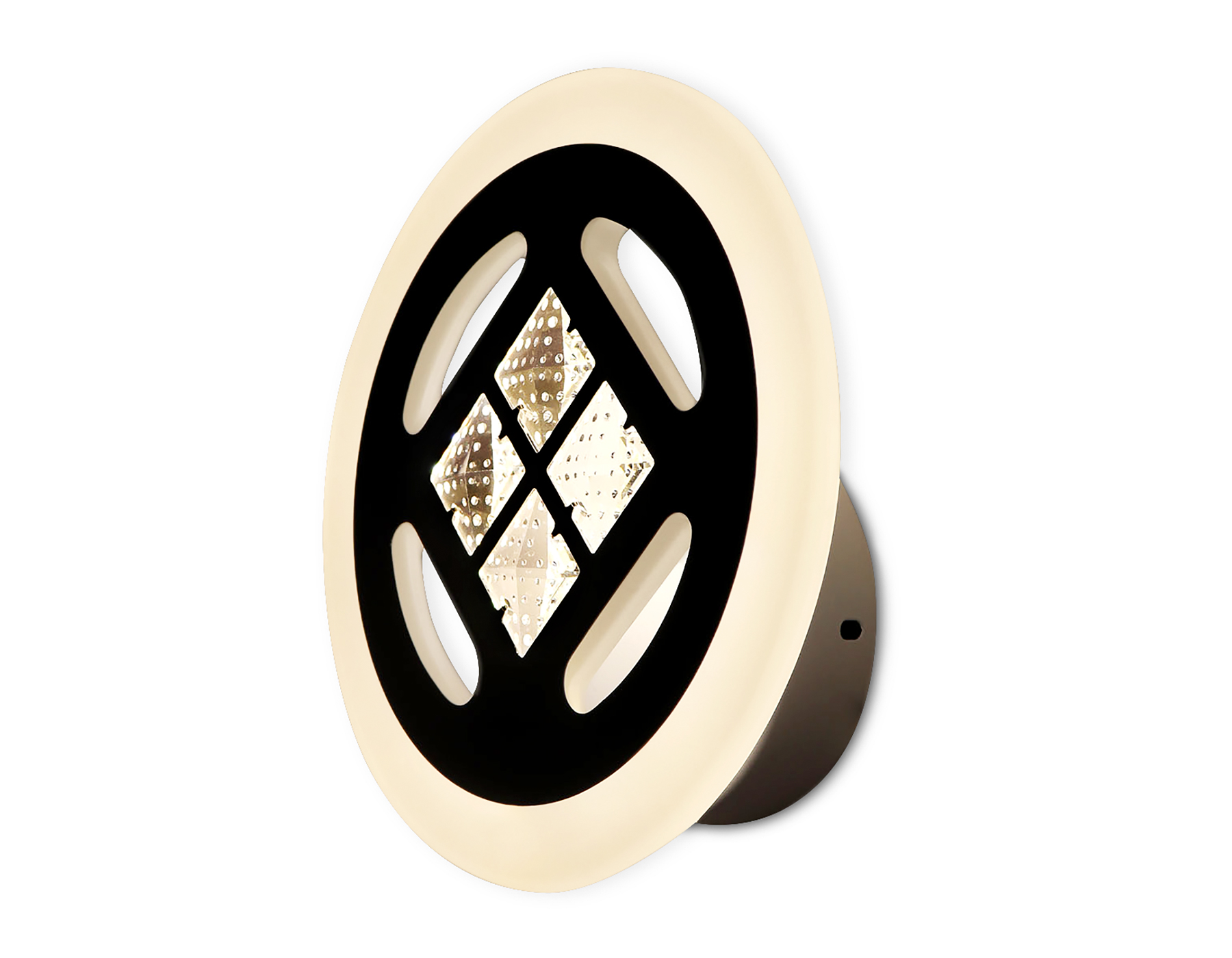 Настенный светодиодный светильник с выключателем FA2955 WH белый 4200K/3000K/6400K 20W 200*200*70