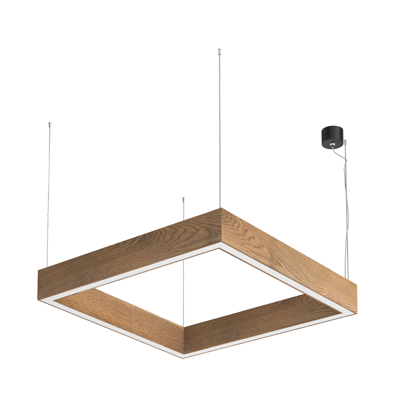 Подвесной светодиодный светильник Ledron KVADRO HL 700 Black 4000K (4705)