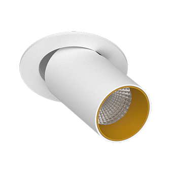 Встраиваемый поворотный светодиодный светильник DANNY MINI S40 White-Gold 4000K (10704)