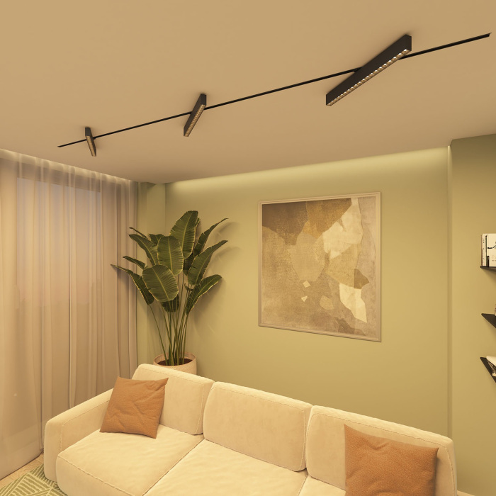 Трековый светильник однофазный 220V Denkirs Edder DK6634-BK (dk6634-bk)