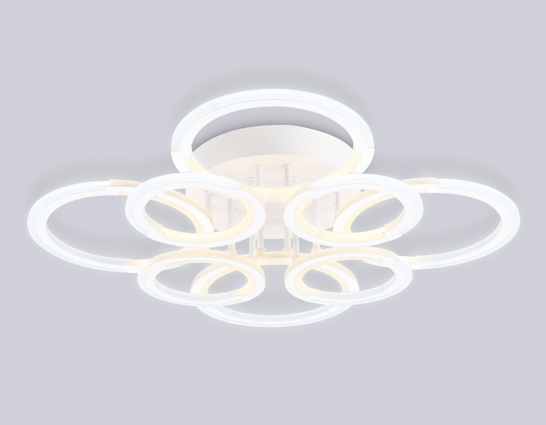 Светильник светодиодный потолочный FA8945/4+4 WH белый 106W 3000-6000K D670*120 (ПДУ ИК)