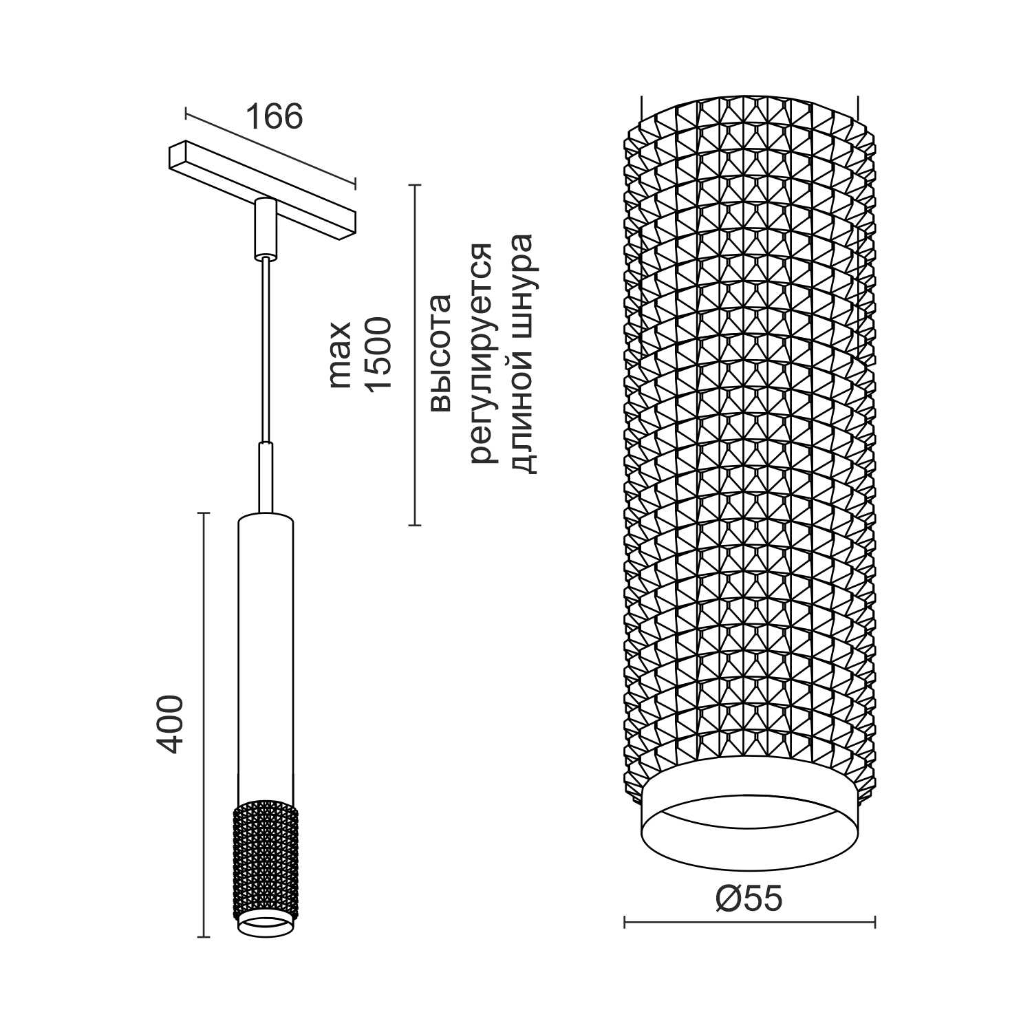 Светодиодный светильник для магнитной системы Ledron DY-0410CS (4147)