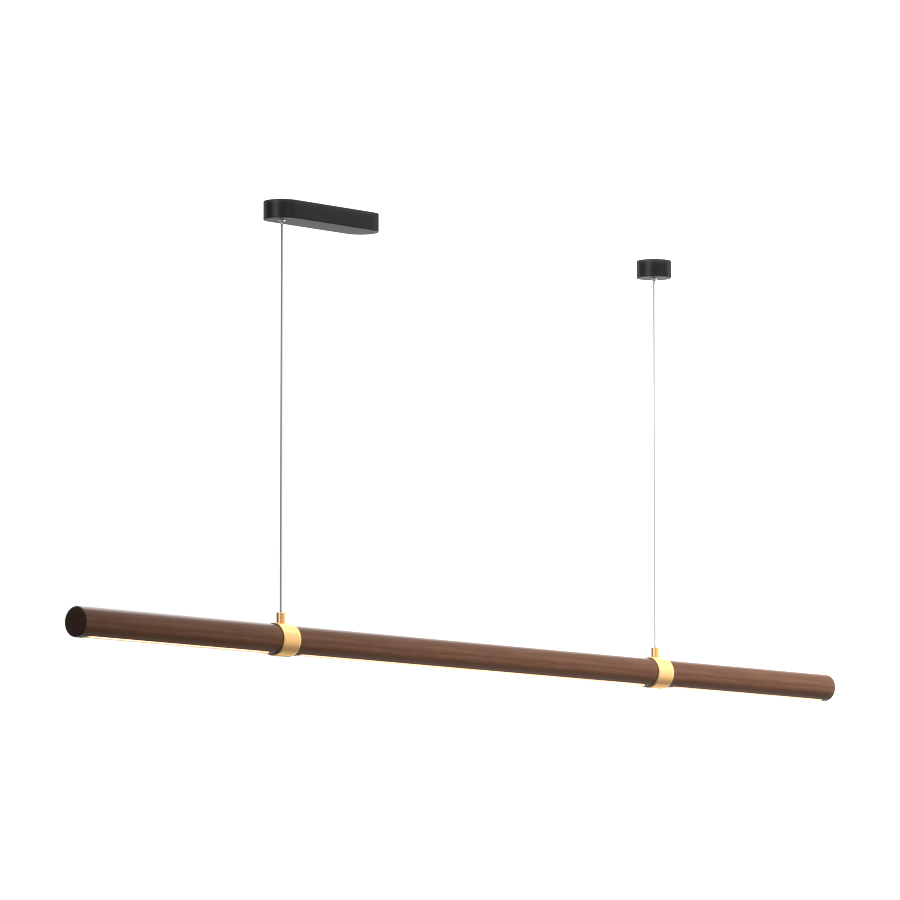 Деревянный подвесной накладной светодиодный светильник Ledron MOON 1500 (11334)