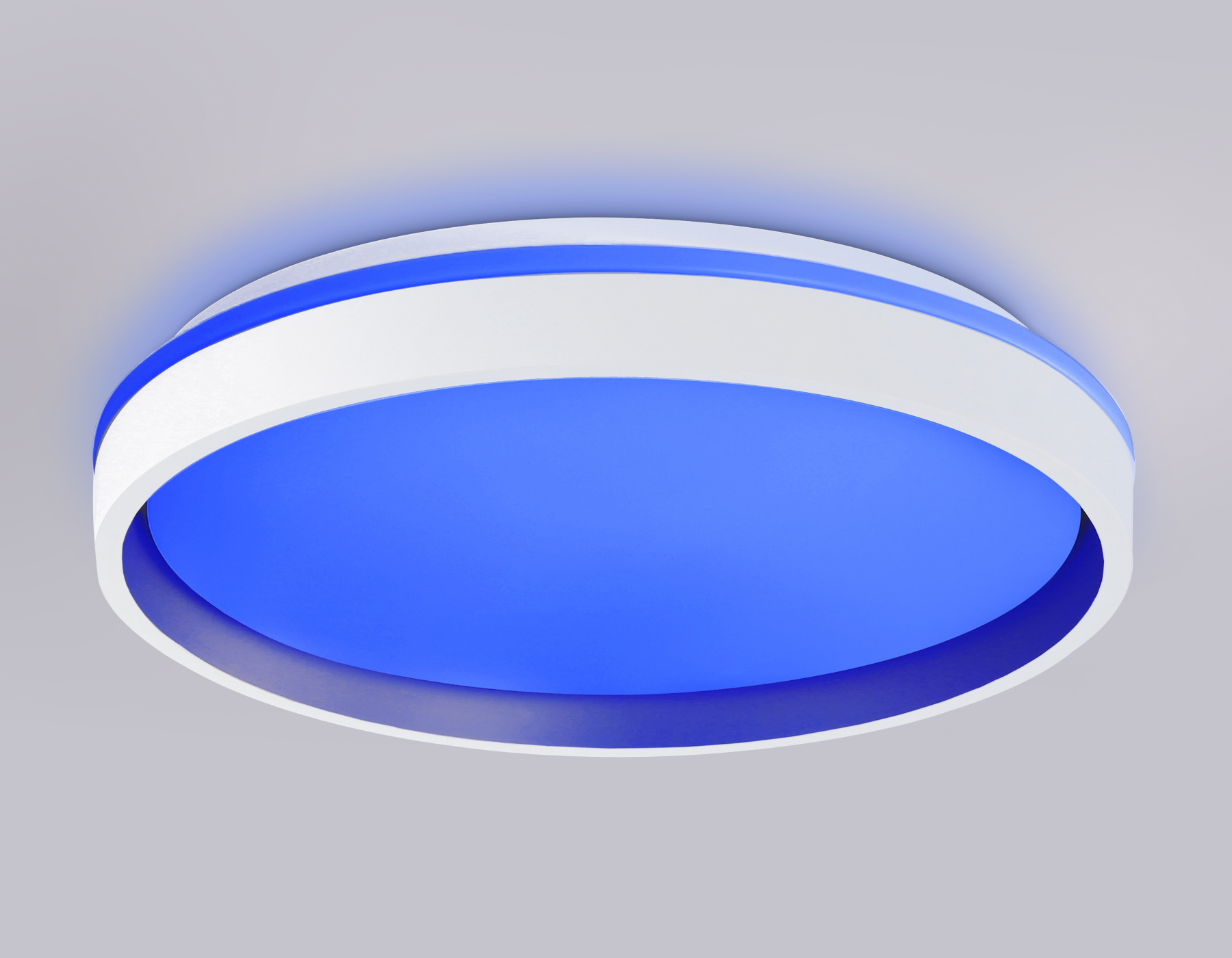 Светодиодный светильник RGB с пультом управления FZ607 WH/GD белый/золото IP20 66W 3000K-6500K+RGB D490*85 (ПДУ ИК)