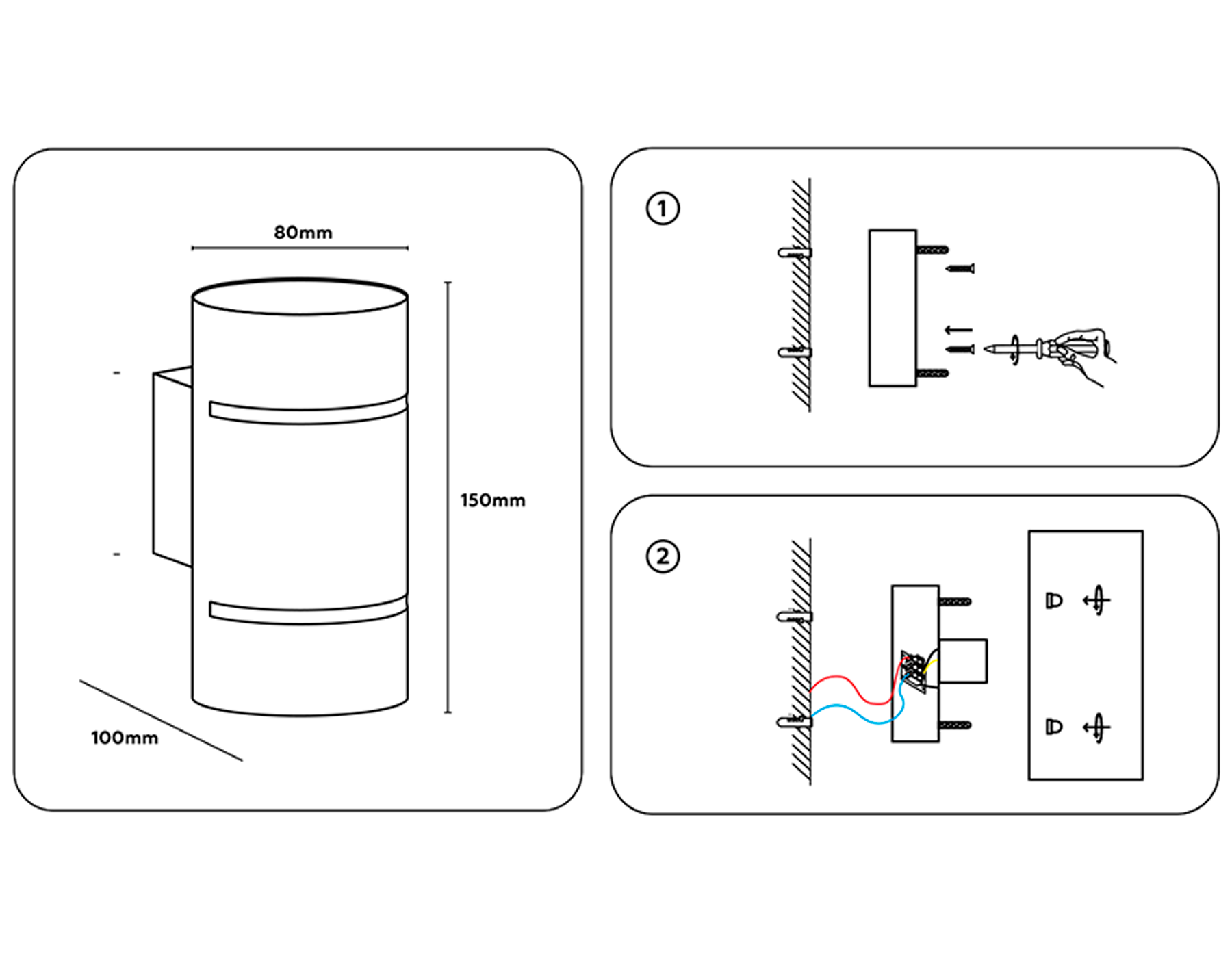 Настенный светильник со сменной лампой FW2472 WH белый G9 max 40W 150*80*100