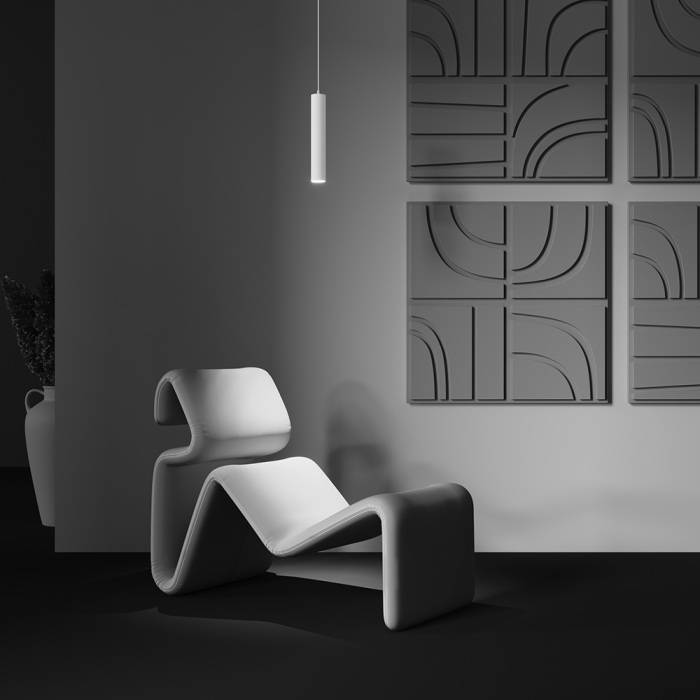 Арматура из металла Встроенный LED-источник света утоплен в корпусе Maytoni Technical P072PL-L12W4K-1 (p072pl-l12w4k-1)