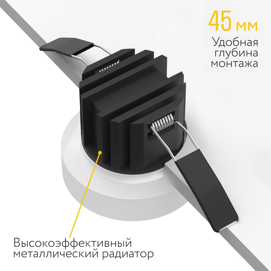 Встраиваемый светодиодный светильник Ledron SL7423810W (2302)