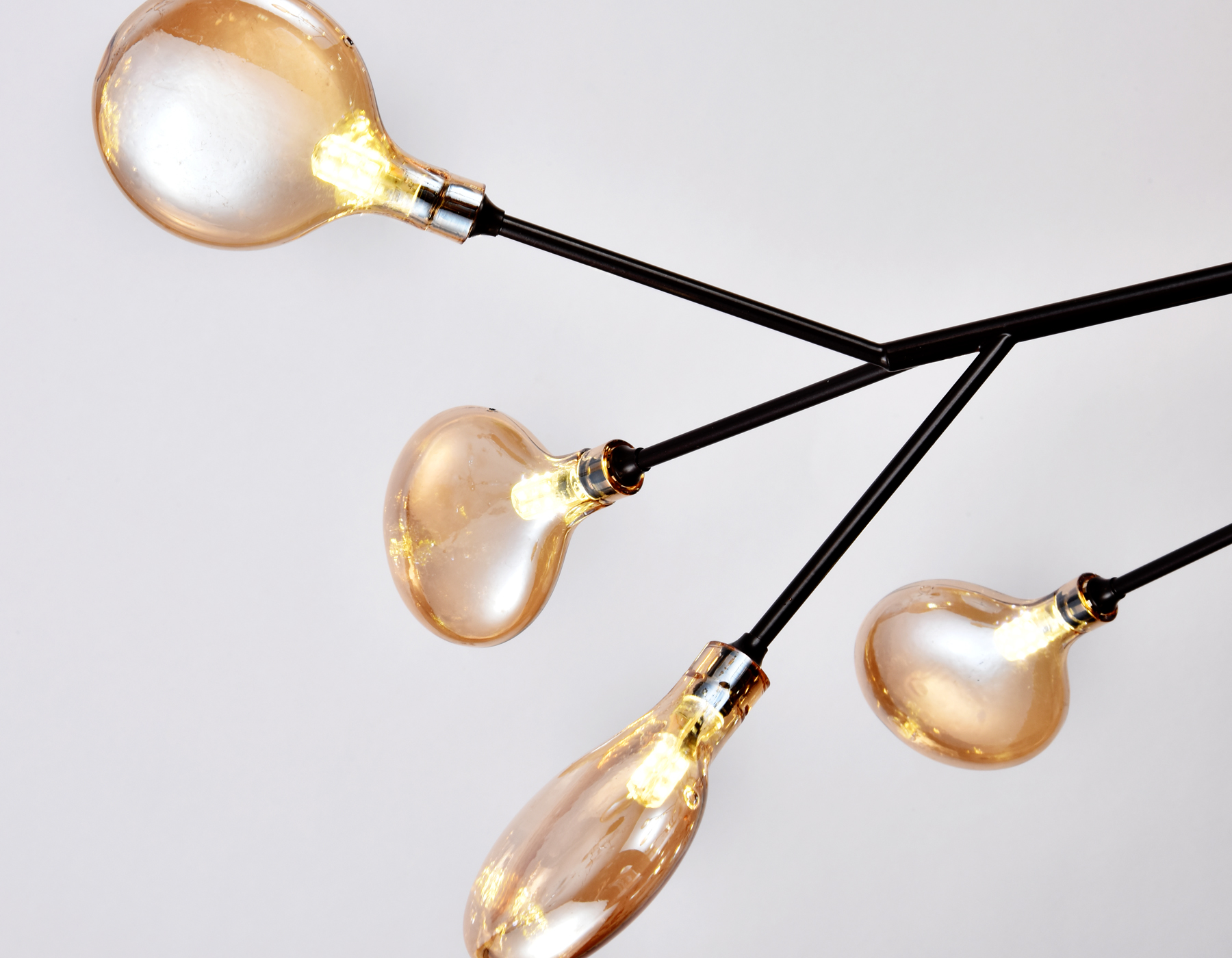 Подвесная люстра TR3013/27 DCF/TI темный кофе/янтарь G4/27 max 20W D750*650