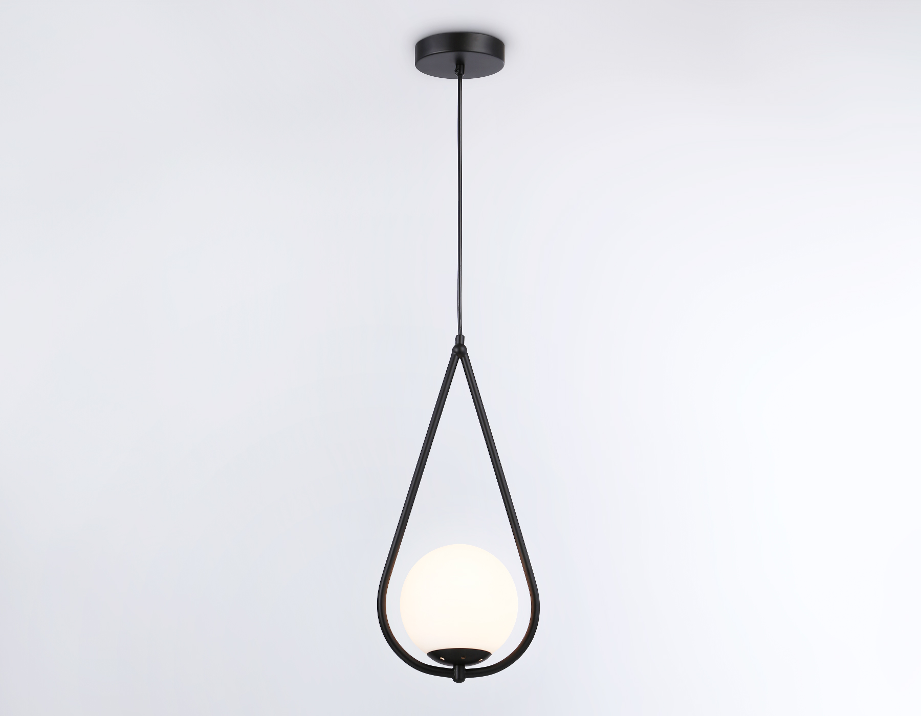 Подвесной светильник TR2598 BK черный E27 max 60W D150*1000