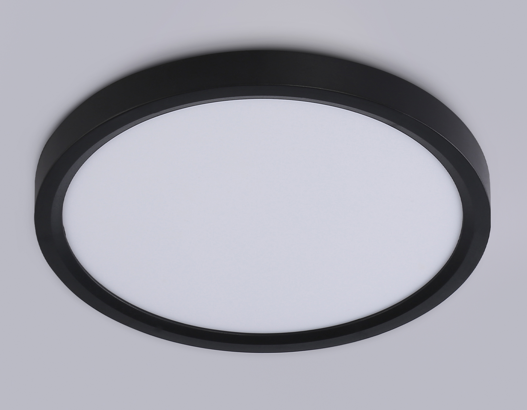 Светильник светодиодный ультратонкий 3000K-6500K с CCT-переключателем FZ1902 BK черный IP54 13W 3000K-6500K CCT-переключатель D230*25 (Без ПДУ)