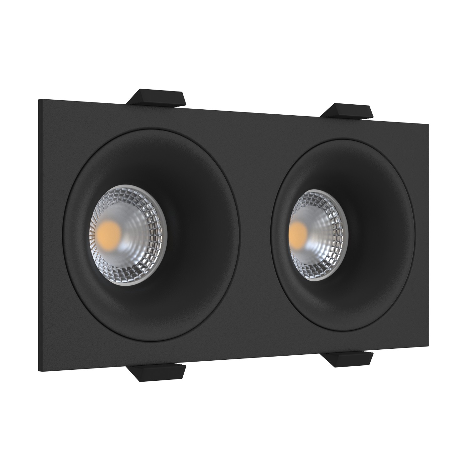 Встраиваемый светильник под сменную лампу Ledron MJ1003 SQ2 Black (2348)