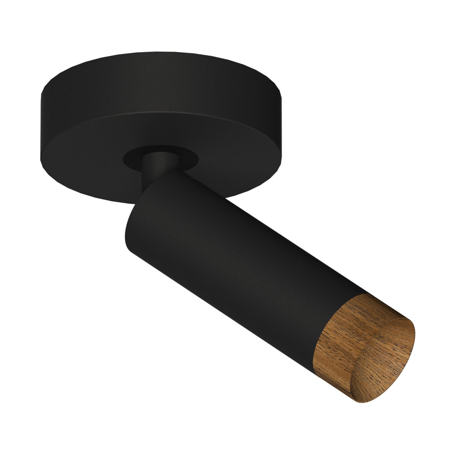 Накладной светодиодный светильник Ledron SAGITONY R1 S40 Dim Wooden Black (10182)